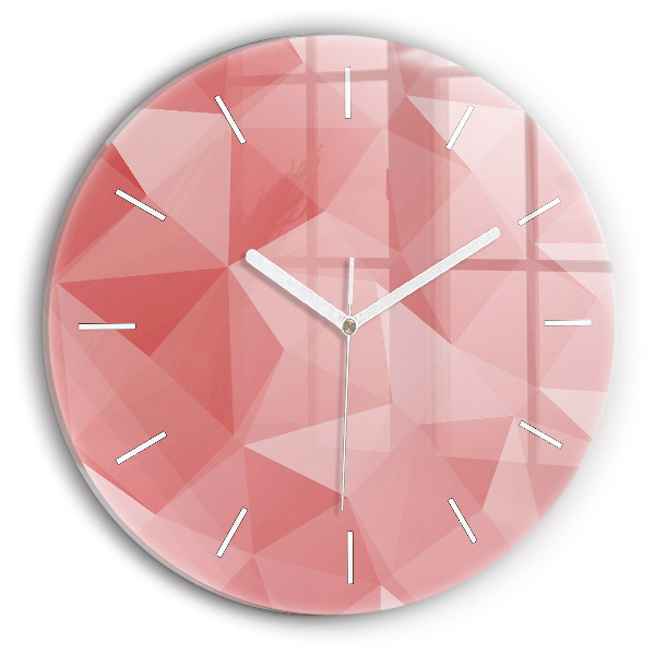 Reloj de pared redondo Triángulos abstracto