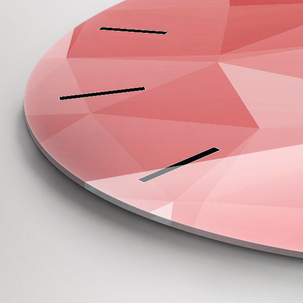 Reloj de pared redondo Triángulos abstracto