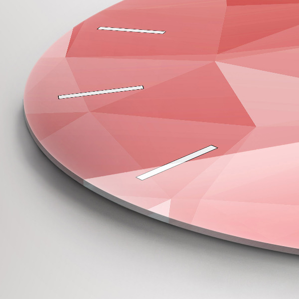 Reloj de pared redondo Triángulos abstracto