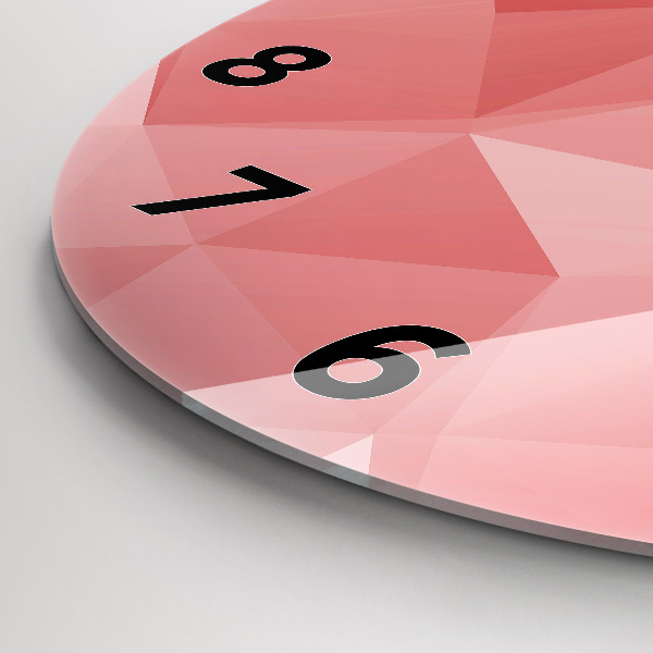 Reloj de pared redondo Triángulos abstracto