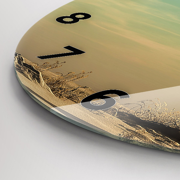 Reloj de cristal redondo Elefante en un árbol