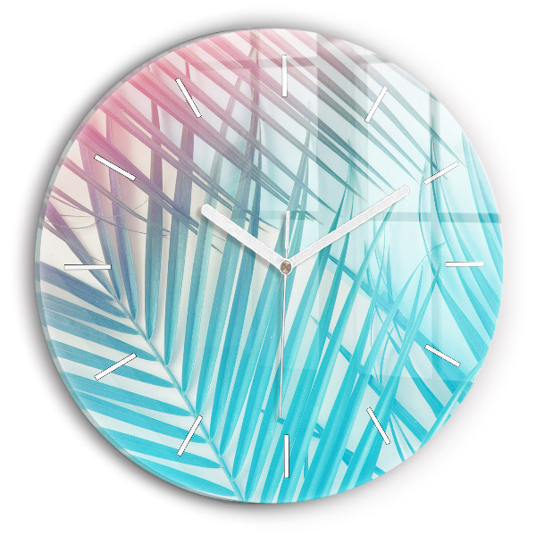 Reloj de pared redondo Palmera tropical