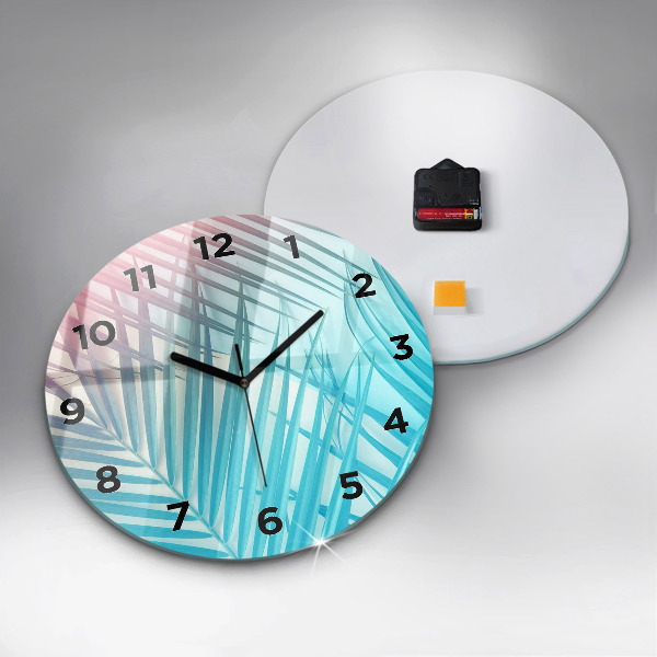 Reloj de pared redondo Palmera tropical