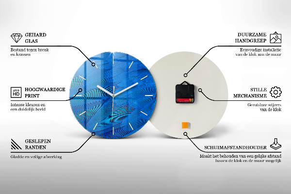 Reloj redondo pared Paisaje montañoso