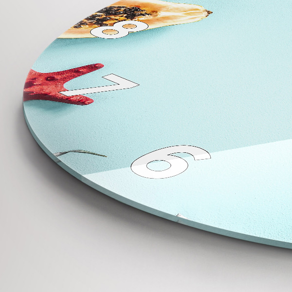 Reloj redondo pared Composición de verano