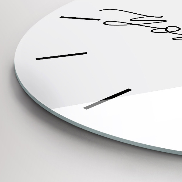 Reloj de pared redondo Inscripción sé tú mismo