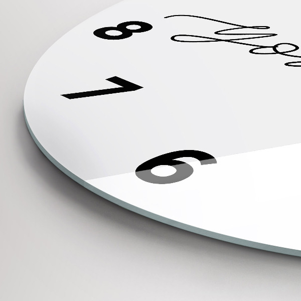 Reloj de pared redondo Inscripción sé tú mismo