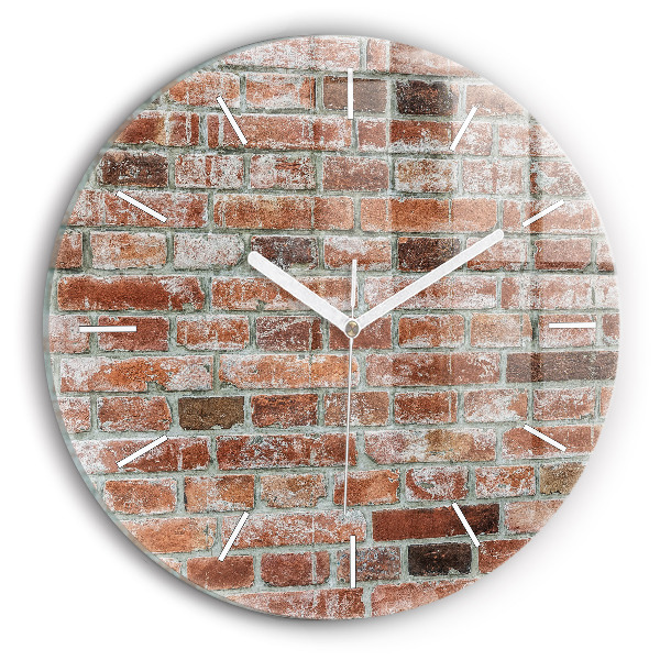 Reloj de pared redondo Pared de ladrillos