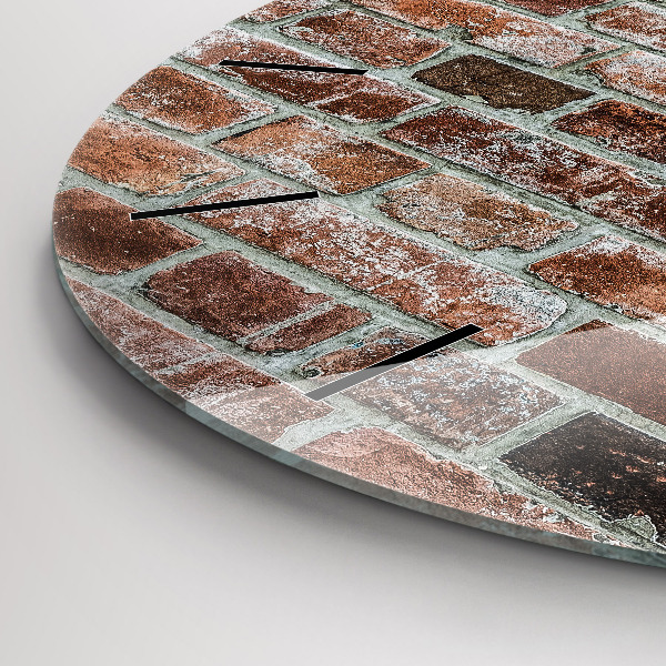 Reloj de pared redondo Pared de ladrillos