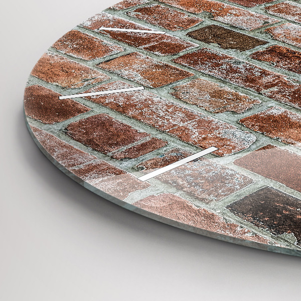 Reloj de pared redondo Pared de ladrillos