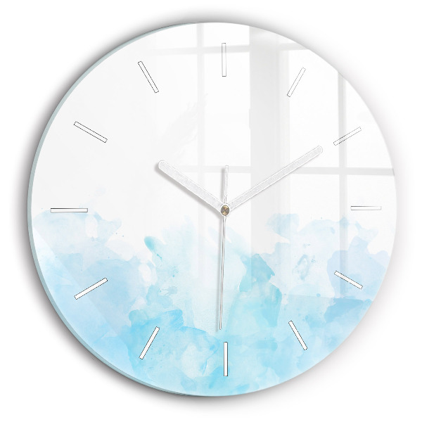 Reloj de cristal redondo Manchas pintadas