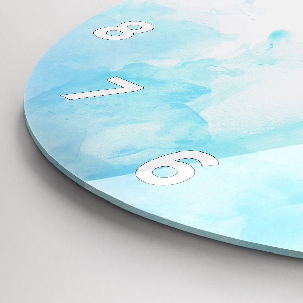 Reloj de cristal redondo Manchas pintadas