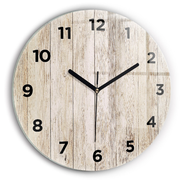 Reloj redondo pared Paneles de madera