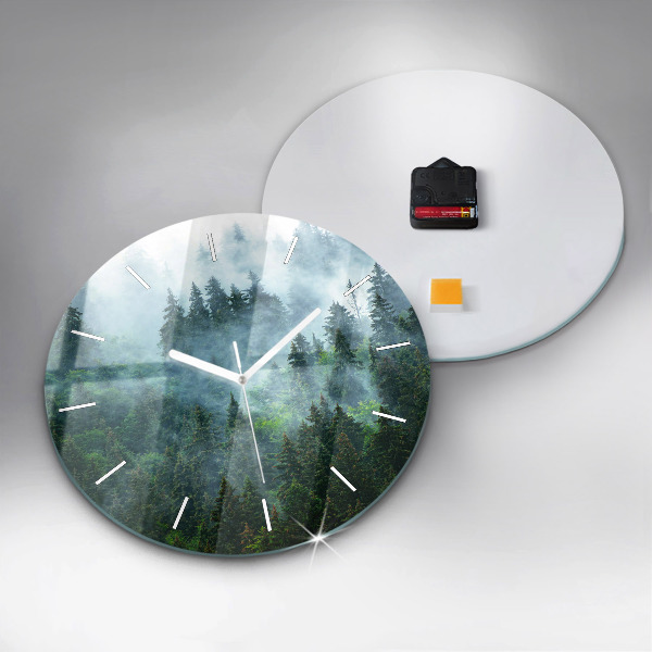 Reloj de pared redondo Bosque brumoso