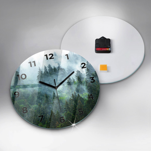 Reloj de pared redondo Bosque brumoso