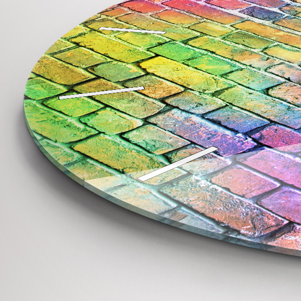 Reloj de cristal redondo Pared pintada