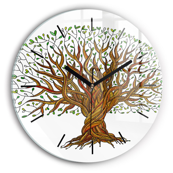 Reloj de pared redondo Raíces de árbol