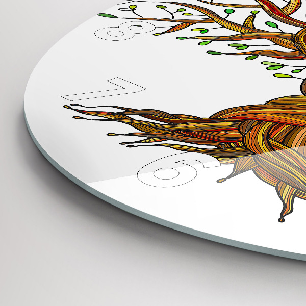 Reloj de pared redondo Raíces de árbol