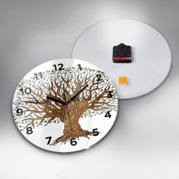 Reloj de pared redondo Raíces de árbol