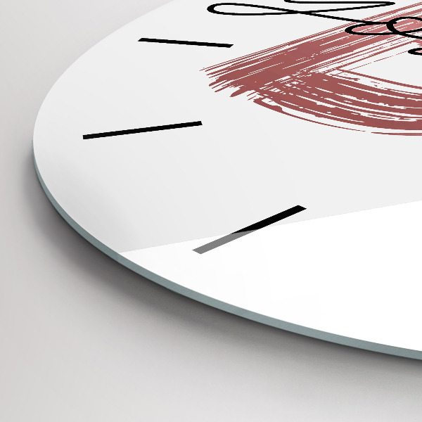 Reloj de cristal redondo Inscripción Sé tú mismo