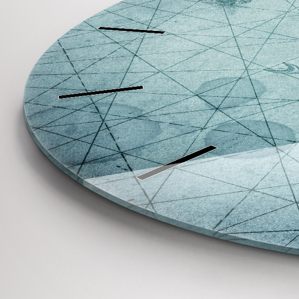 Reloj de cristal redondo Mapa vintage