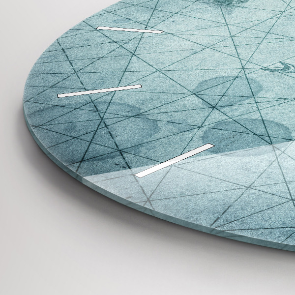 Reloj de cristal redondo Mapa vintage