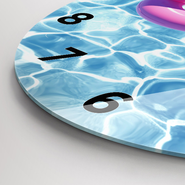 Reloj redondo pared Flamencos hinchables