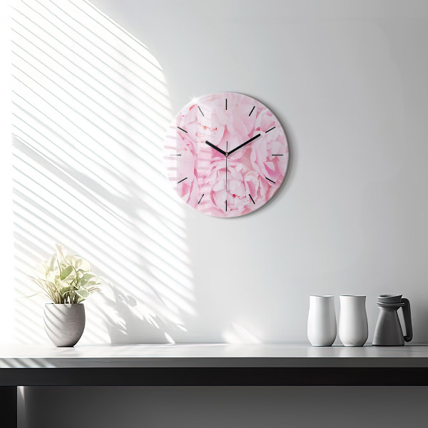 Reloj de pared redondo Flores en flor
