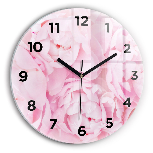 Reloj de pared redondo Flores en flor