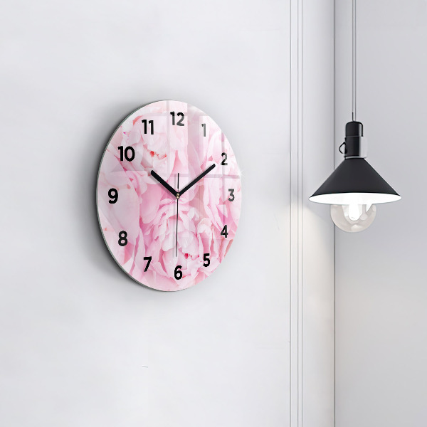 Reloj de pared redondo Flores en flor