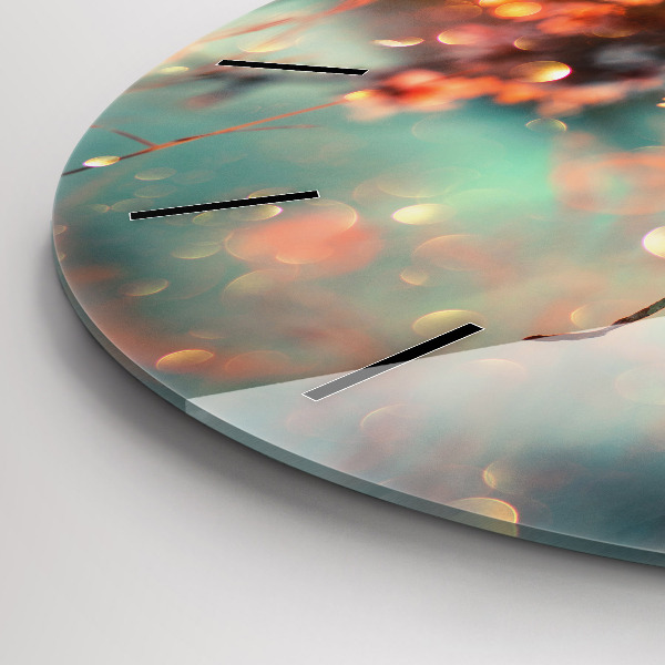 Reloj redondo pared Flores de primavera