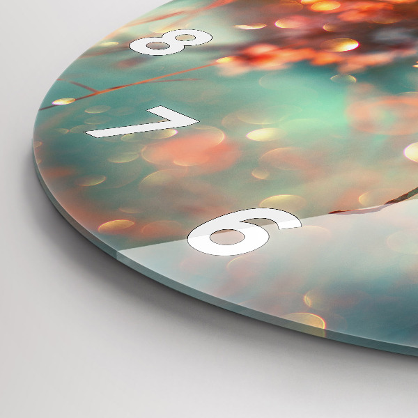 Reloj redondo pared Flores de primavera