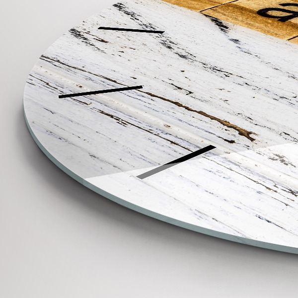 Reloj de cristal redondo Familia