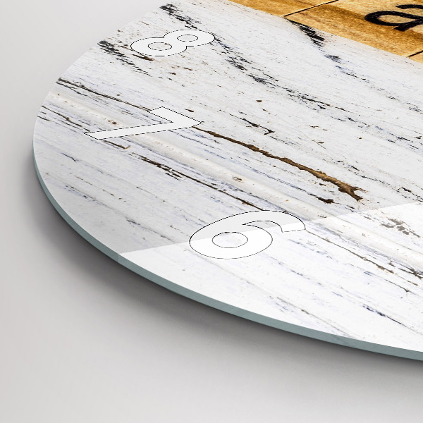 Reloj de cristal redondo Familia