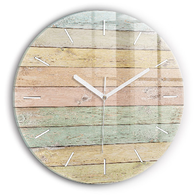 Reloj de pared redondo Tablas de colores