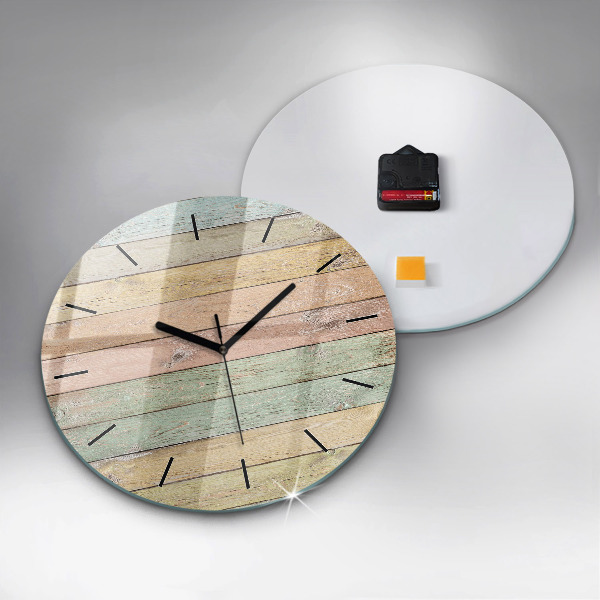 Reloj de pared redondo Tablas de colores