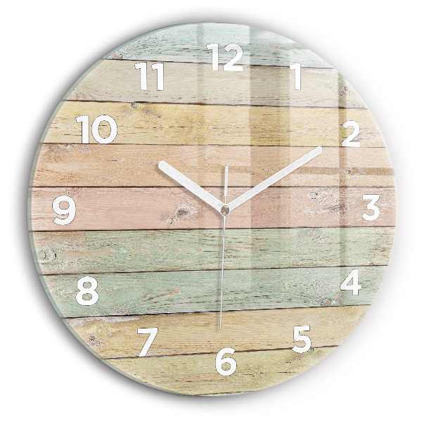 Reloj de pared redondo Tablas de colores