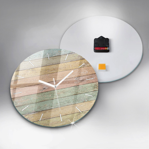 Reloj de pared redondo Tablas de colores