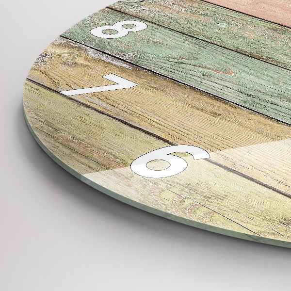 Reloj de pared redondo Tablas de colores