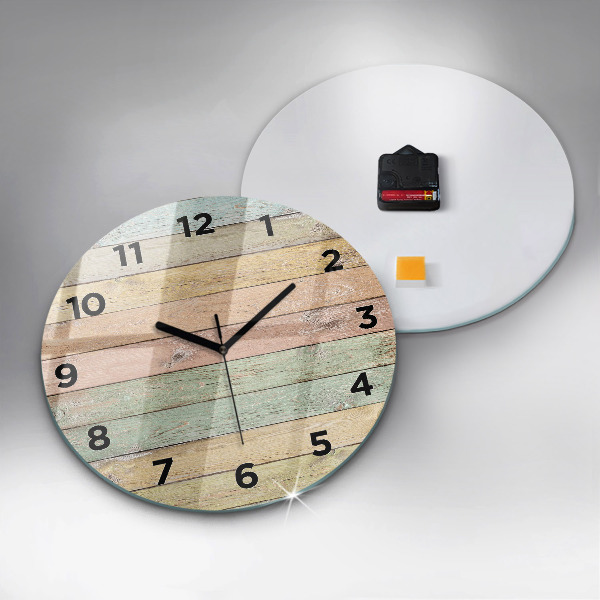 Reloj de pared redondo Tablas de colores
