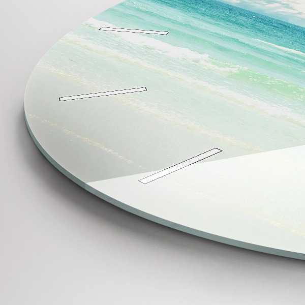 Reloj redondo pared Paisaje mar