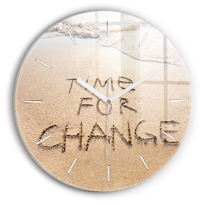 Reloj de pared redondo Cita en la playa