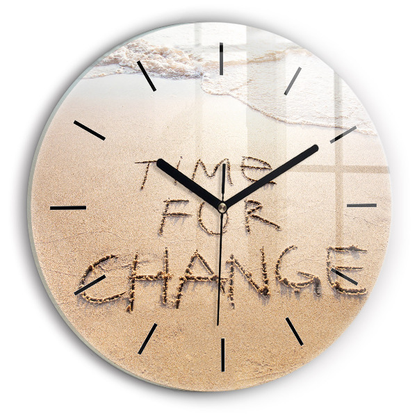 Reloj de pared redondo Cita en la playa