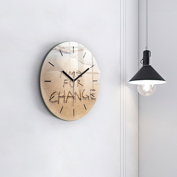Reloj de pared redondo Cita en la playa