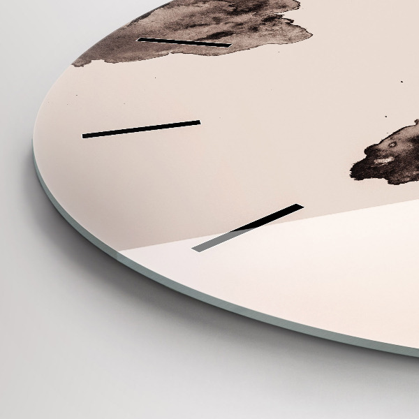 Reloj de pared redondo Mapa del mundo en acuarela