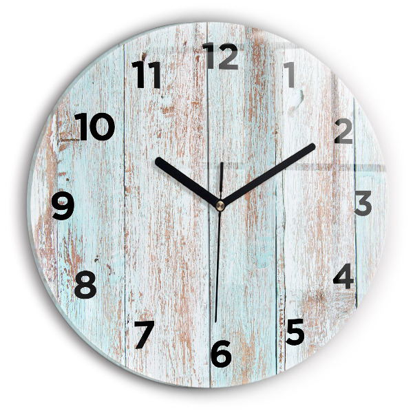 Reloj de pared redondo Madera al pastel