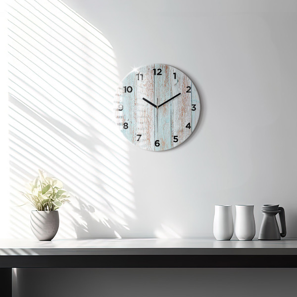 Reloj de pared redondo Madera al pastel