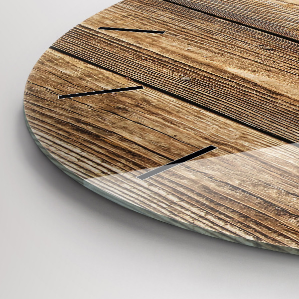 Reloj redondo pared Tablas de madera