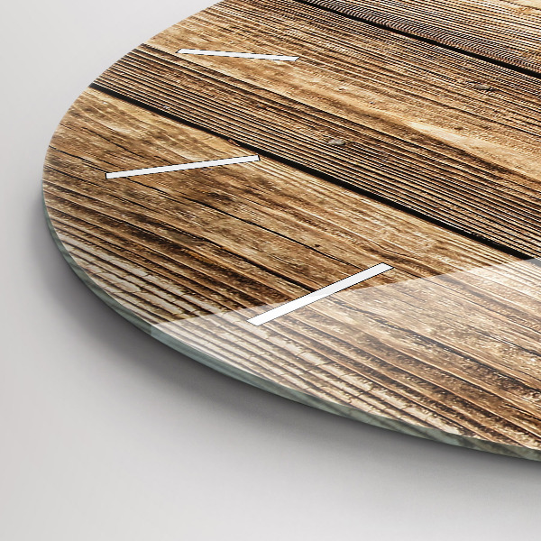 Reloj redondo pared Tablas de madera