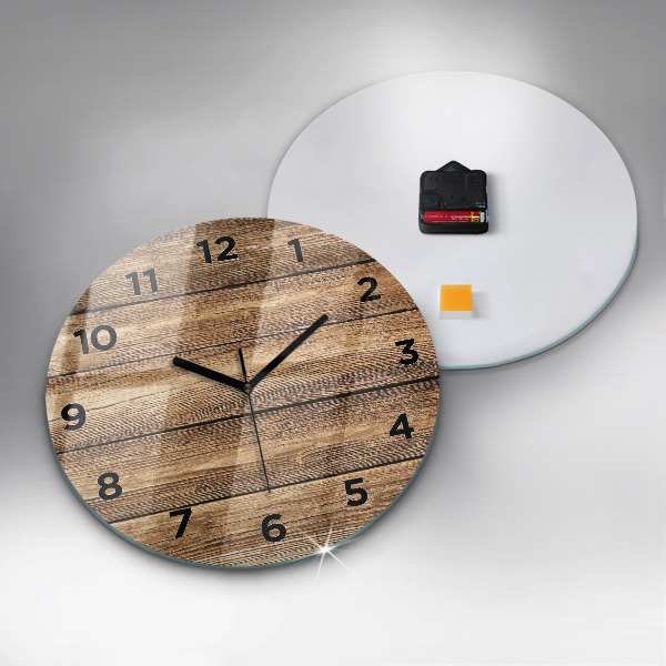 Reloj redondo pared Tablas de madera